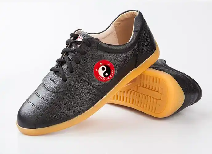 武极堂太极鞋女软牛皮牛筋底夏季武术鞋太极拳练功鞋男练武术的鞋劲武