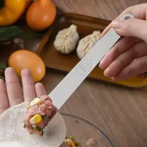 加厚款304不锈钢包饺勺包饺子神器小工具馄饨云吞水饺挑馅勺