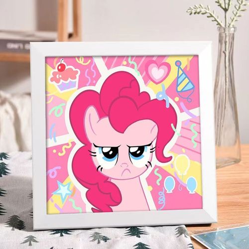 小马宝莉钻石画带框卡通动漫碧琪儿童手工制作贴钻画送闺蜜钻石绣