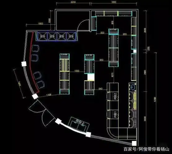 拐角门面平面图