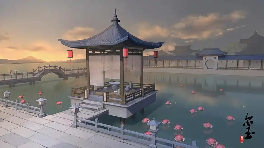 创作信息|举报5分享古风场景-竹楼11画画的尔玉楼顶停机坪14画画的