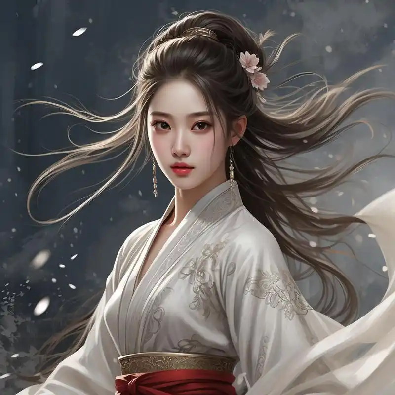 90高冷古风漫画女生头像94