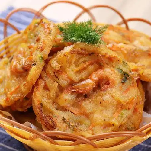 米兰虾饼 10个*12包整箱蔬菜鲜虾饼微辣油炸半成品油炸小吃商用