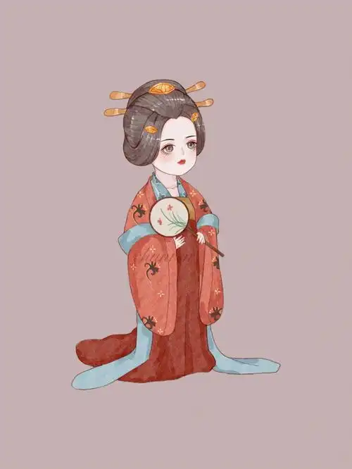 procreate  #我是原创插画师  #古风插画  #q版人物  #国风查看更多