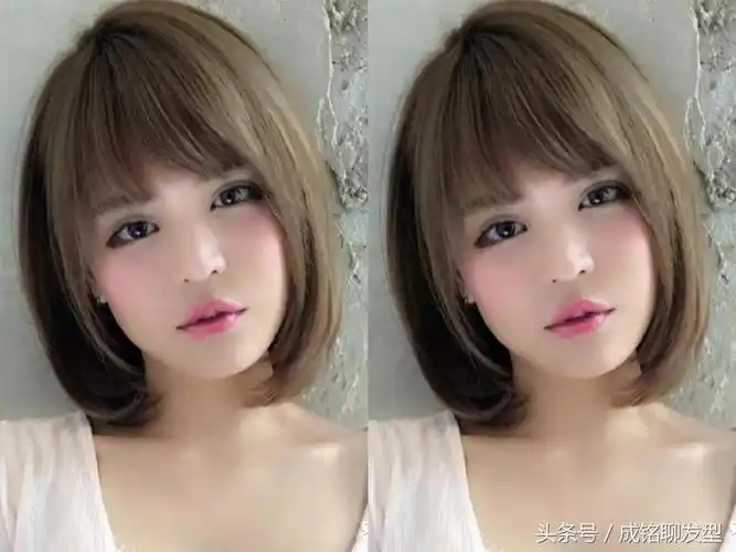 对于发质柔顺的人来说,只要发型师的剪发技术到位,剪完就是内扣.