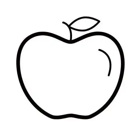 苹果简笔画简单画法