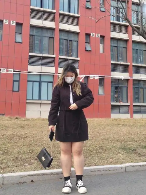 180斤大码穿搭天气暖和了该穿裙子了