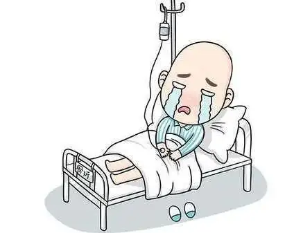 病人卡通简笔画彩色