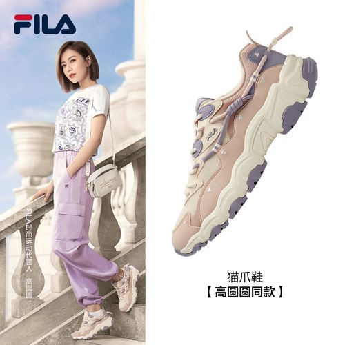 高圆圆同款fila斐乐官方老爹鞋女2022夏季新款运动休闲鞋
