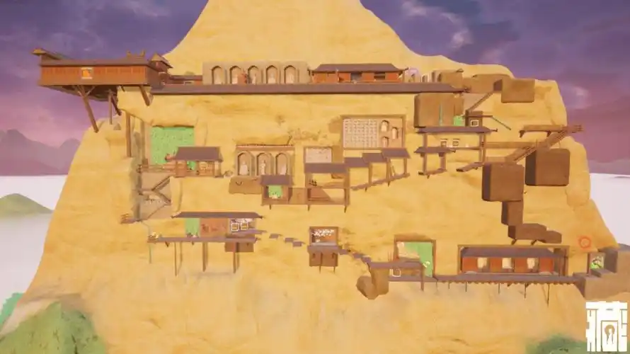 最左边颇有私心地加了一个庭院来代表原本在山下的瑞应寺(原画设计:张