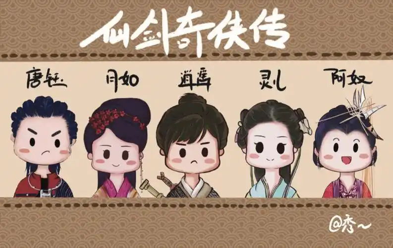 原创q版仙剑奇侠传人物头像合集