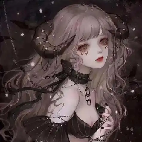 黑暗系女生头像3