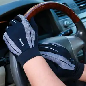 迪卡侬骑行手套男女夏季薄款透气防滑户外运动登山触屏开车驾驶防