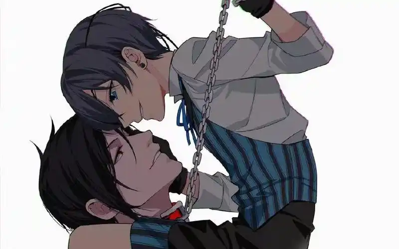 高能名场面单手抱起啵酱躲在塞巴斯酱怀里的样子太让人沦陷了黑执事