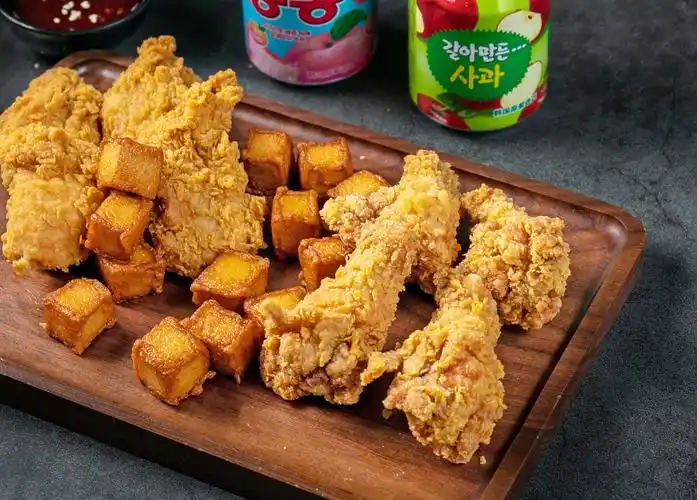 鱼豆腐炸鸡套餐