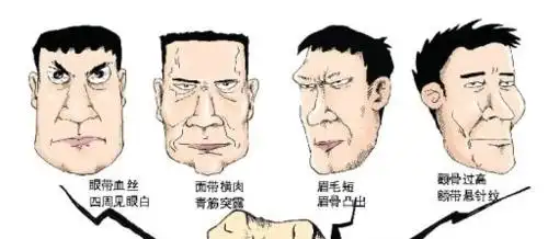 相书中说男子的这二十种面相都是贫贱之相!