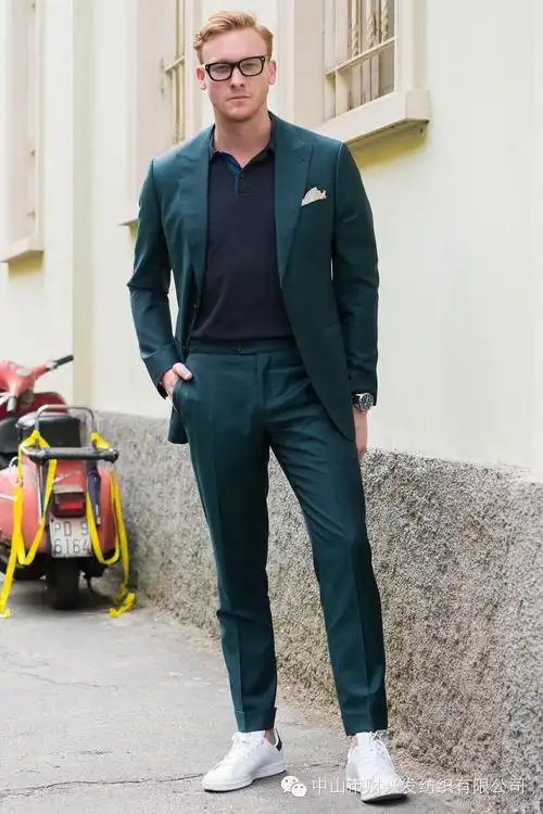 2016春夏男装周街拍——西装魅力