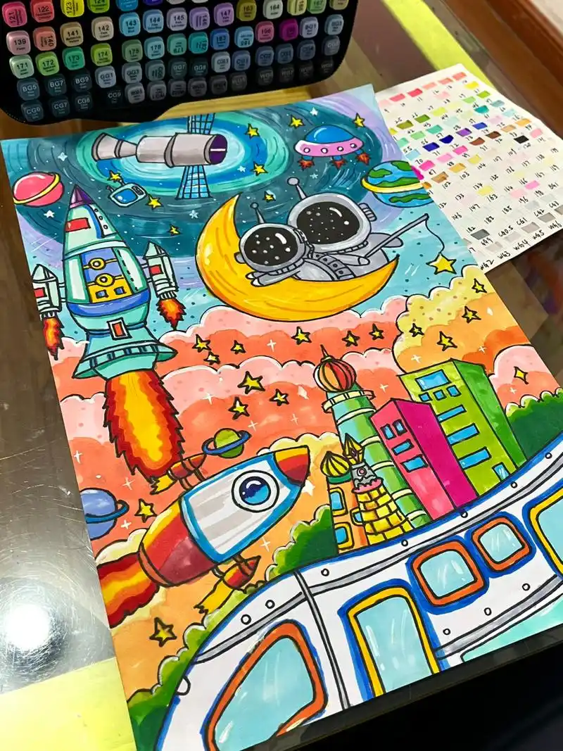 不负梦想 不负韶华主题画 不负梦想 不负韶华主题画我的航天梦