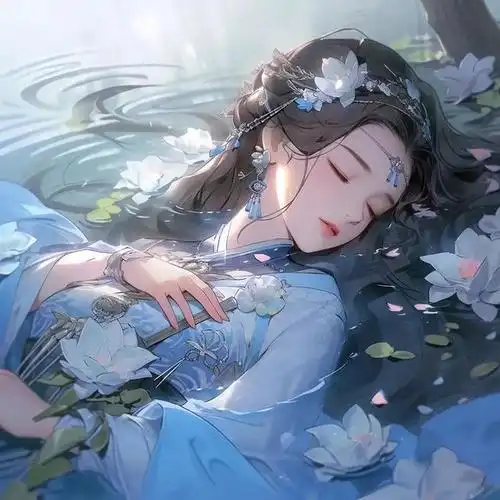 古风女子头像,花开有落时,人生容易老