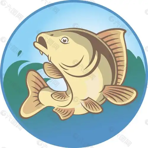 卡通鱼标志