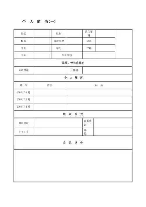 >毕业设计 毕业生个人简历模板下载word格式-姓名:【doc】 2020-12-20