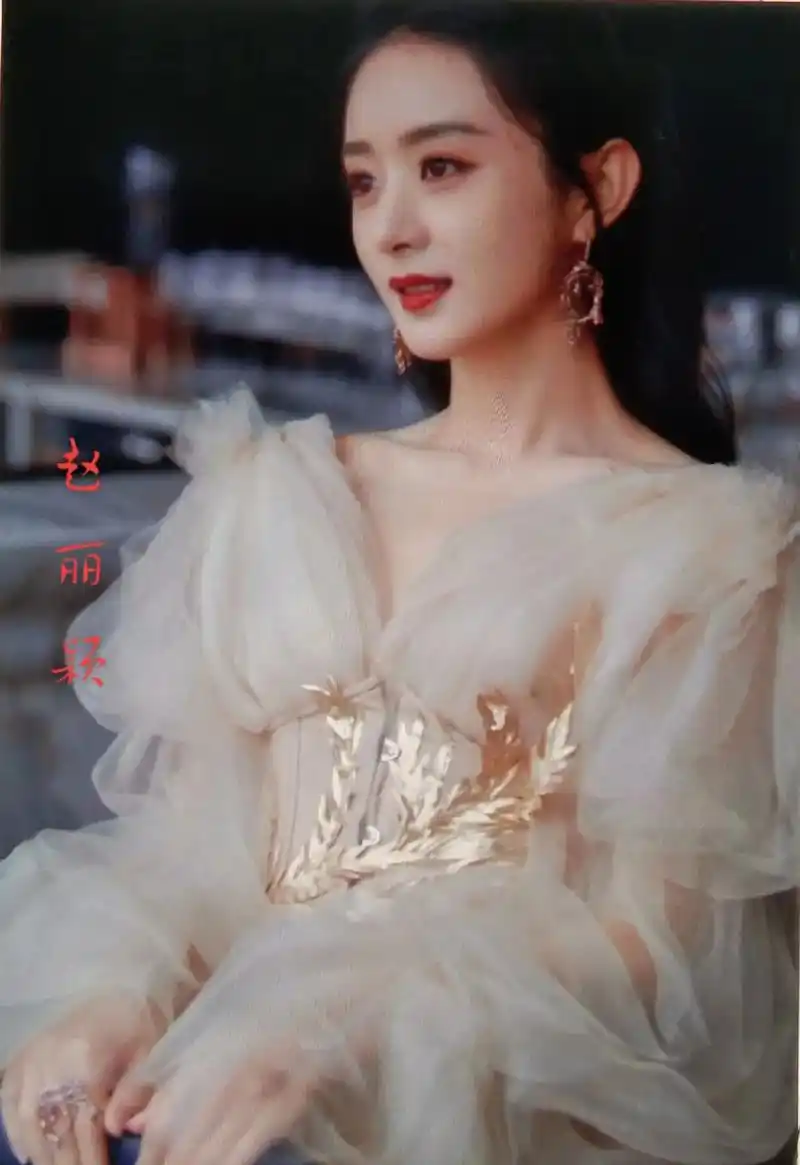 这次赵丽颖参加这次活动穿的衣服和珠宝都是