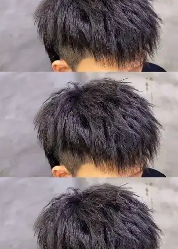男孩子最潮发型,狼尾碎盖