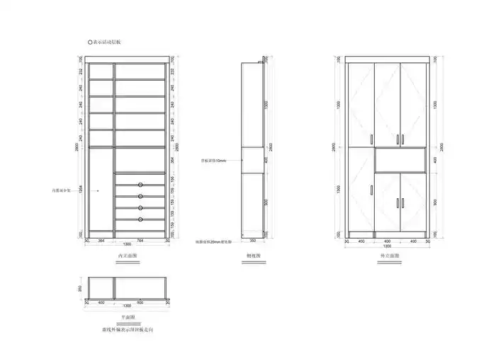 绘制下单图---鞋柜