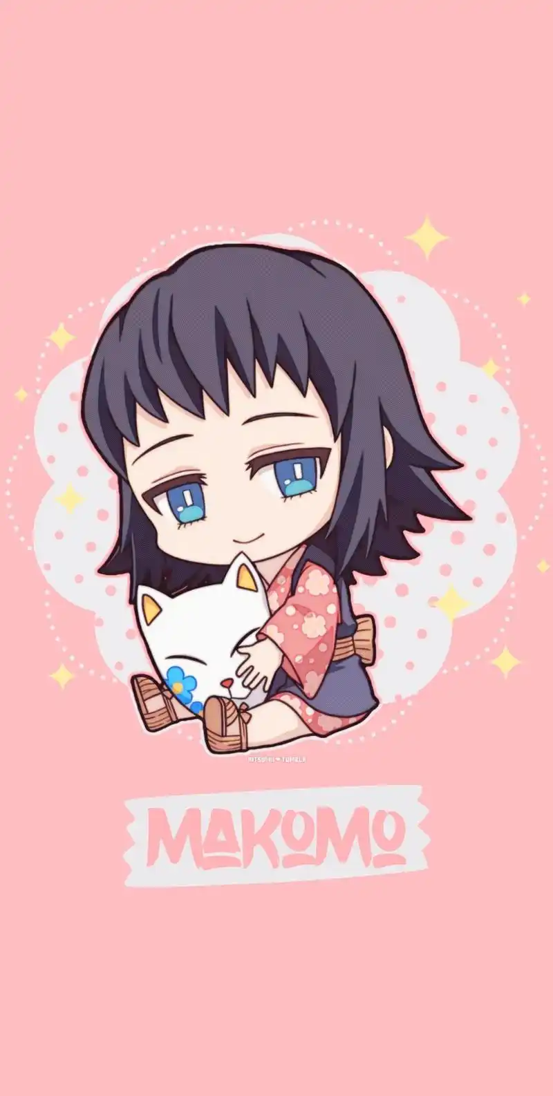 鬼灭之刃:全员壁纸,聊天背景腻了该换啦,迷你版祢豆子好卡哇伊