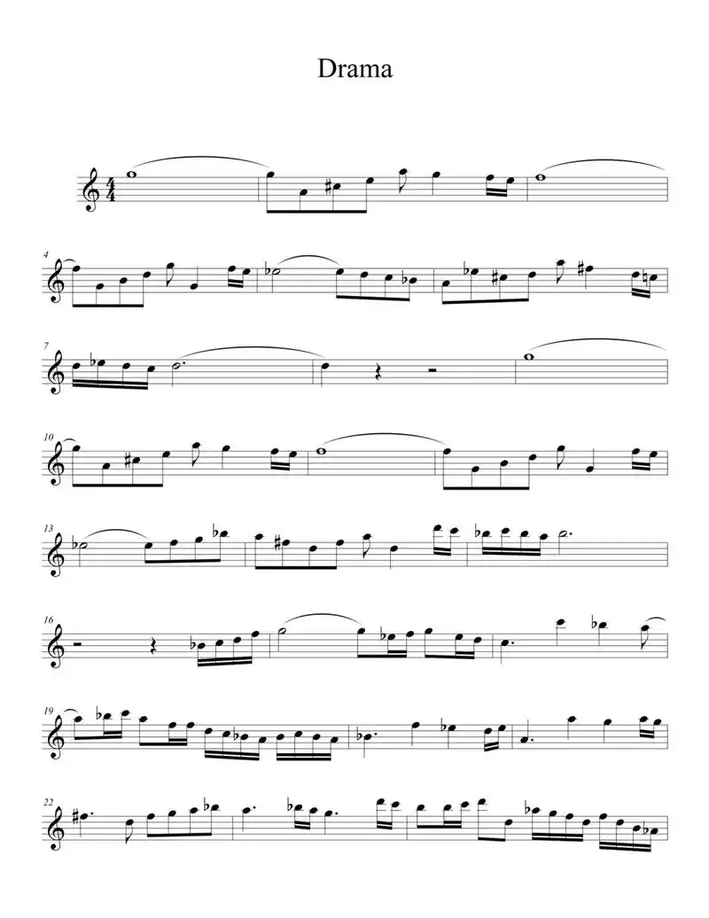 发一首十年前扒的谱子 小提琴谱 drama   来自dian - 抖音