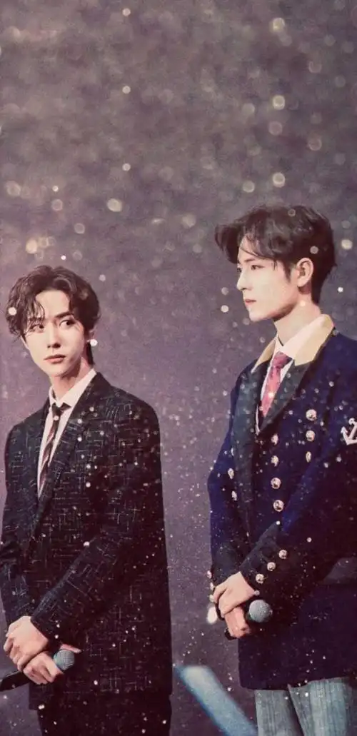 肖战与王一博同框壁纸,肖战王一博双人壁纸_可可情感网