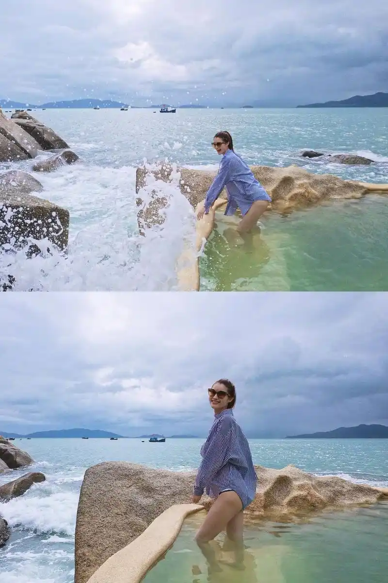 何穗扎起高马尾拍泳照!网友:真被美到了,简直360度无死角