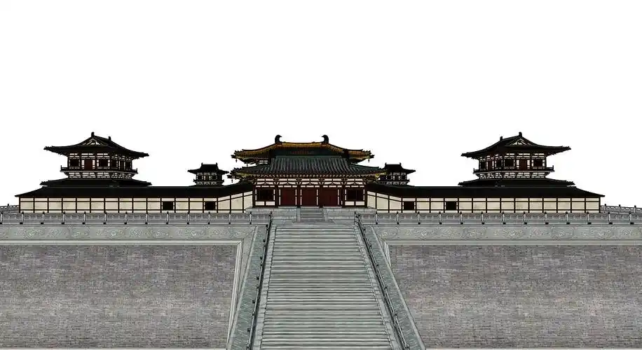 大明宫三清殿古建宫殿su模型下载|空间|建筑设计|素