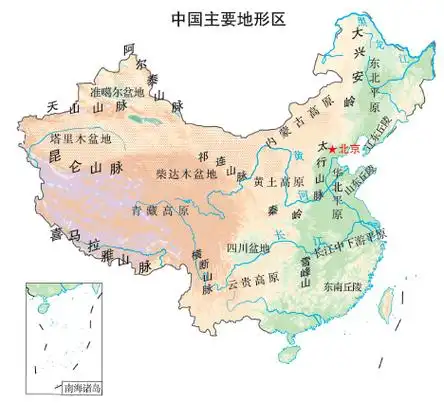 上百张中国地理高清彩图,直接收藏!_教学_地图_事物