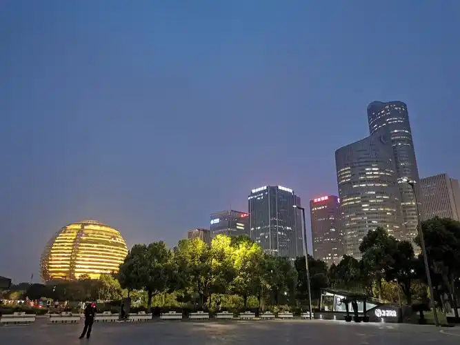 城市的夜晚杭州手机随拍