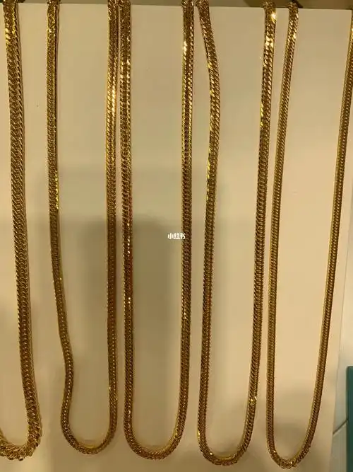 黄金全实心古巴项链,我中意