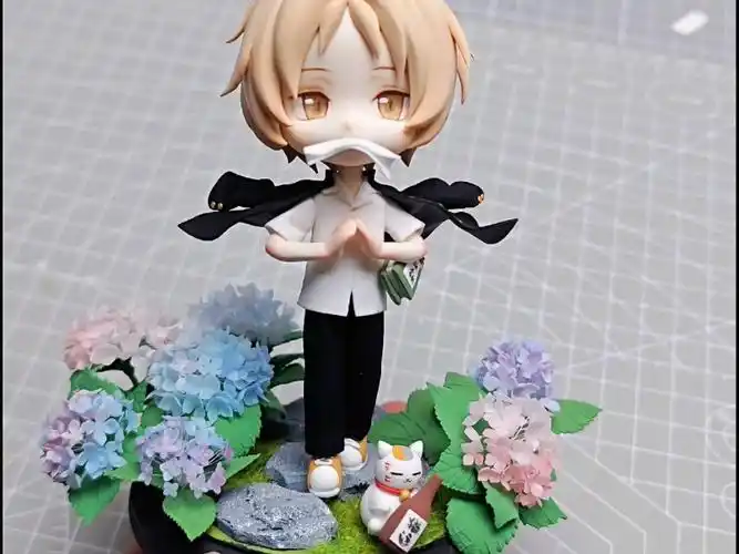 超轻粘土捏的夏目友人帐手办