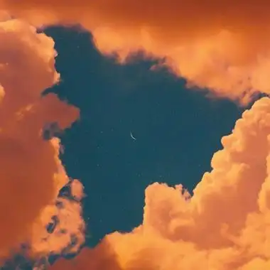 五彩缤纷的彩霞图片头像