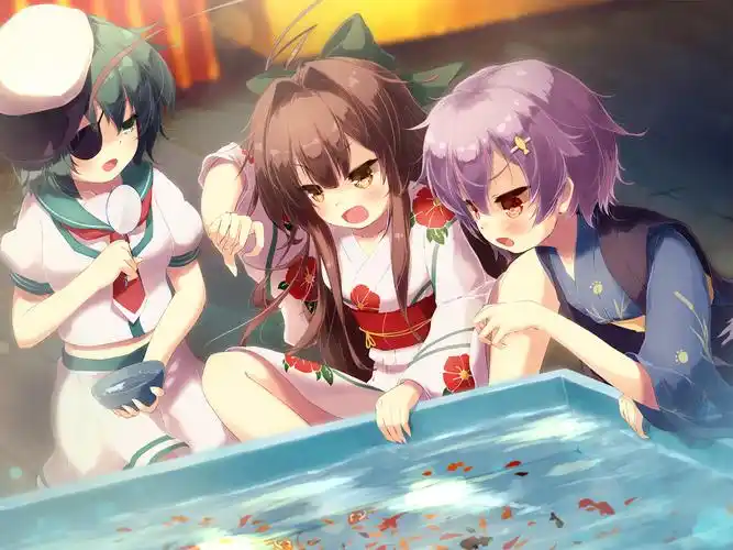 舰队collection 舰娘 p站 木曾 球磨 多磨 秋季立绘