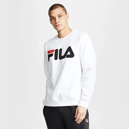 正品fila斐乐男士卫衣宽松圆领套头大logo字母运动休闲长袖 灰色lm18