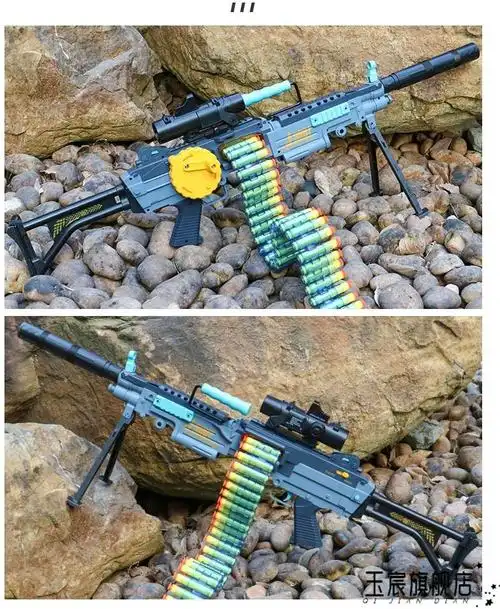 皮谱大菠萝m249机关枪手自一体软弹抢电动连发重机枪儿童玩具枪男孩子