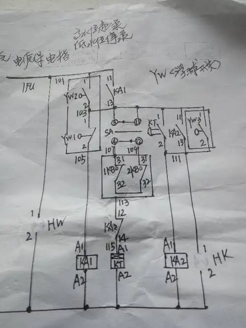 污水泵互备自投浮球开关接几根线?