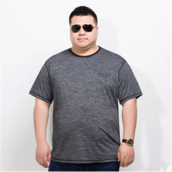 加肥加大肥胖男运动速干短袖t恤夏季肥佬特大号宽松