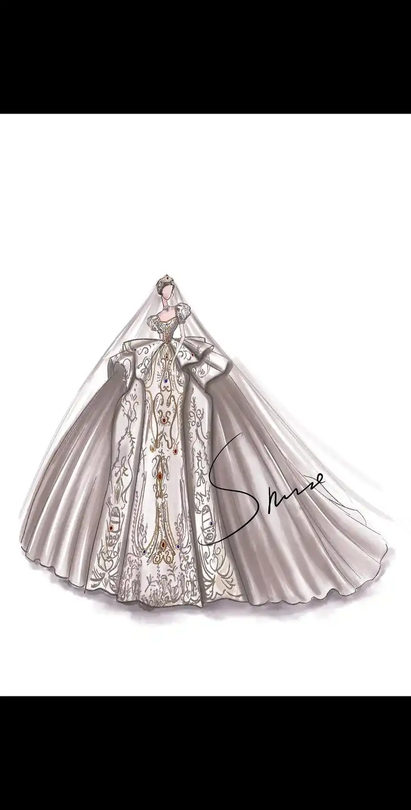 设计款的主纱,爱不释手#化妆师的工作日常 #婚纱礼服馆 #做 - 抖音