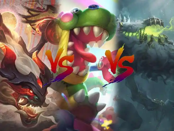 【皮肤对比:虚空恐惧科加斯】山海绘卷 vs 鳄加斯 vs 绝息圣堂