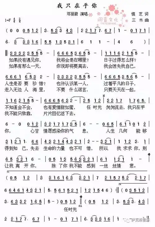 我只在乎你邓丽君怀旧金曲甜美中音萨克斯音乐