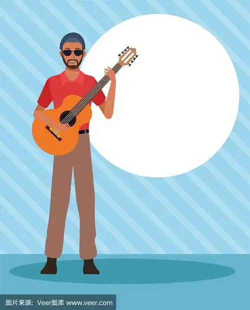 musician artist cartoon