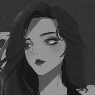 黑白拽姐头像动漫 高清好看的高冷黑白女头像动漫图片_女生动漫头像