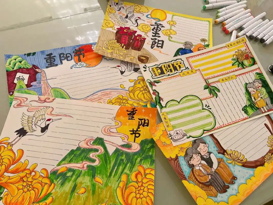 客定手抄报临摹 8k五张,客方提供图片 代画完 - 抖音