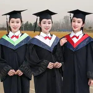 大学生毕业季拍照礼服博士服文理科医科学士学位服装本科硕士服装